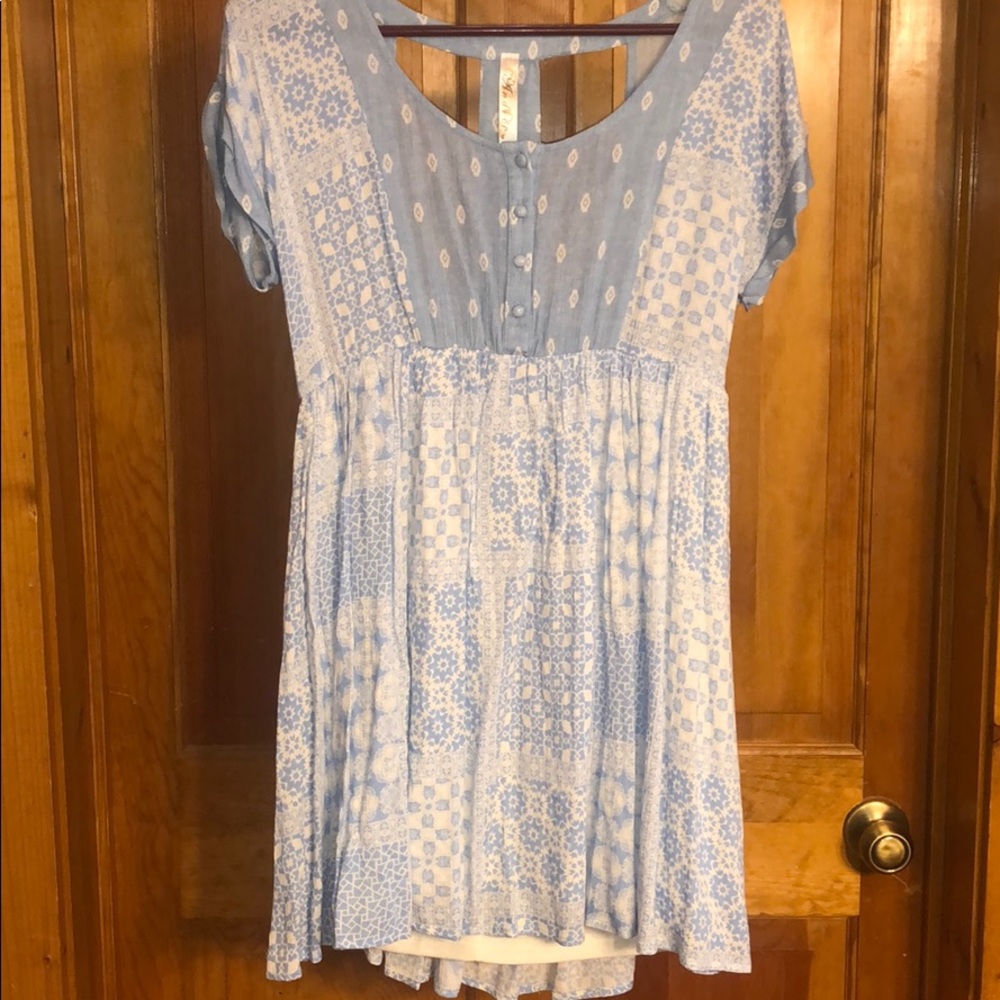 Blue/White Tunic Dress
